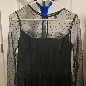 Express Lace Short Black Dress 👗 Size 10